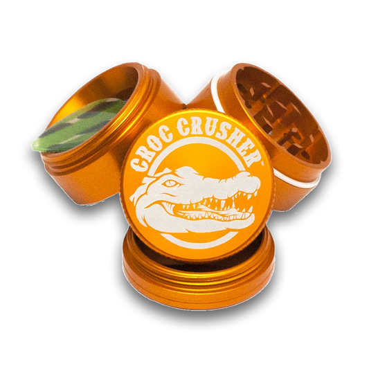 Croc Crusher - 1.2 Inch Herb Grinder (4 pc. Orange)