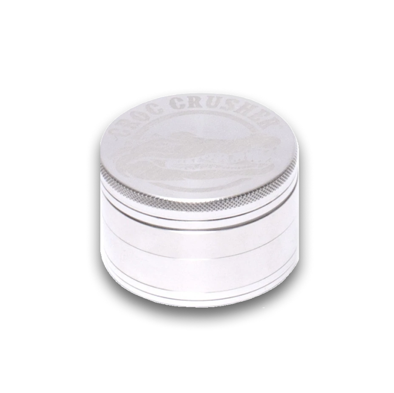 Croc Crusher - 2 Inch Herb Grinder (4 pc. Silver)