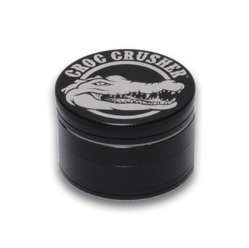 Croc Crusher - 2 Inch Herb Grinder (4 pc. Black)