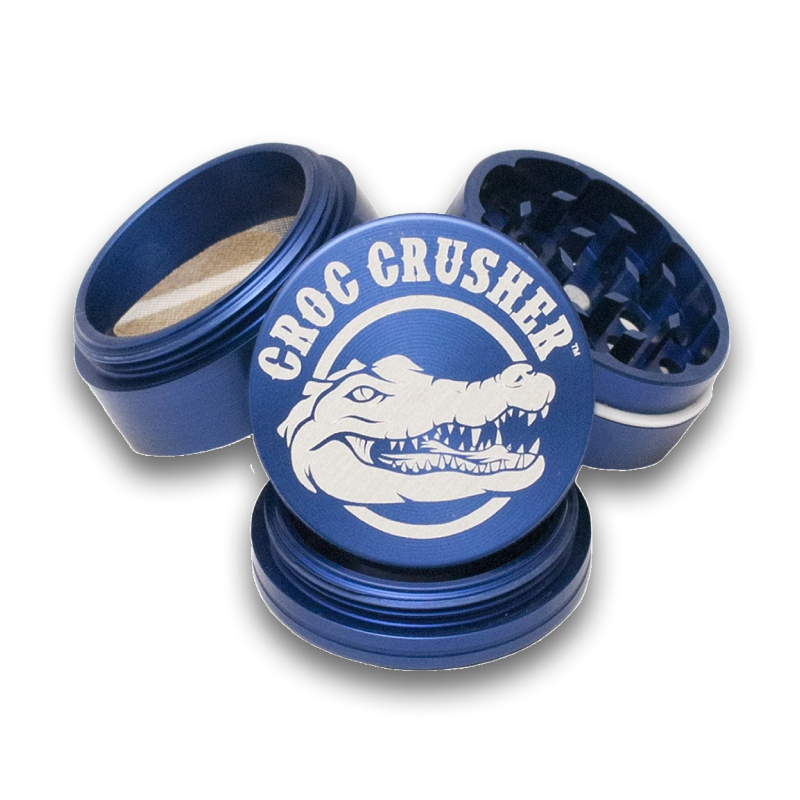 Croc Crusher - 1.5 Inch Herb Grinder (4 pc. Blue)