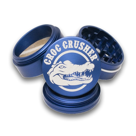Croc Crusher - 1.5 Inch Herb Grinder (4 pc. Blue)