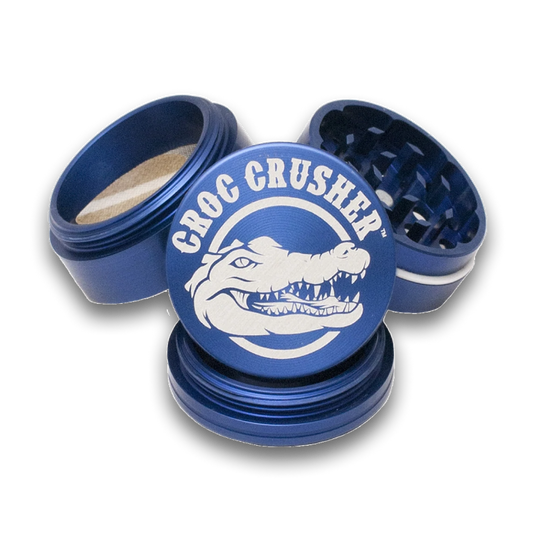 Croc Crusher - 1.2 Inch Herb Grinder (4 pc. Blue)