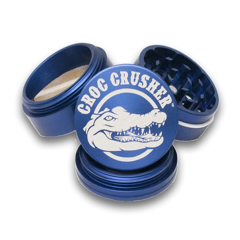 Croc Crusher - 2 Inch Herb Grinder (4 pc. Blue)