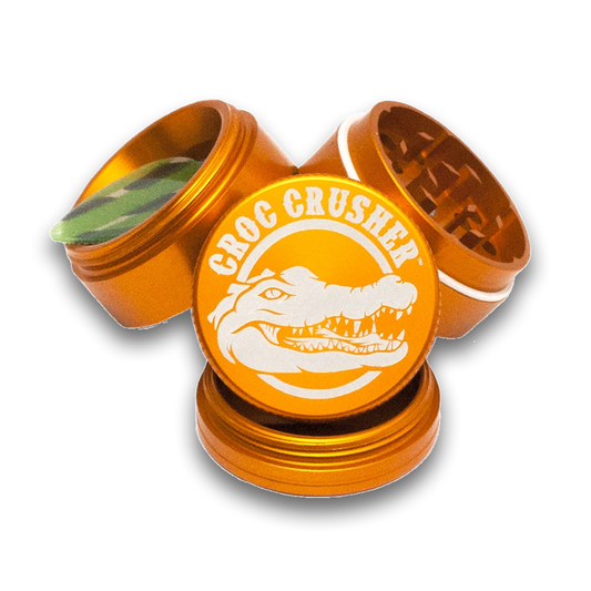 Croc Crusher - 1.5 Inch Herb Grinder (4 pc. Orange)