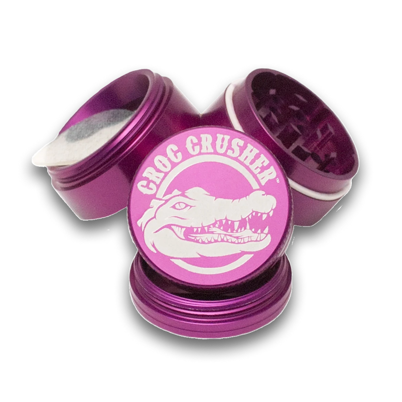 Croc Crusher - 2.2 Inch Herb Grinder (Purple)