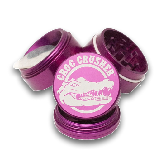 Croc Crusher - 1.5 Inch Herb Grinder (4 pc. Purple)