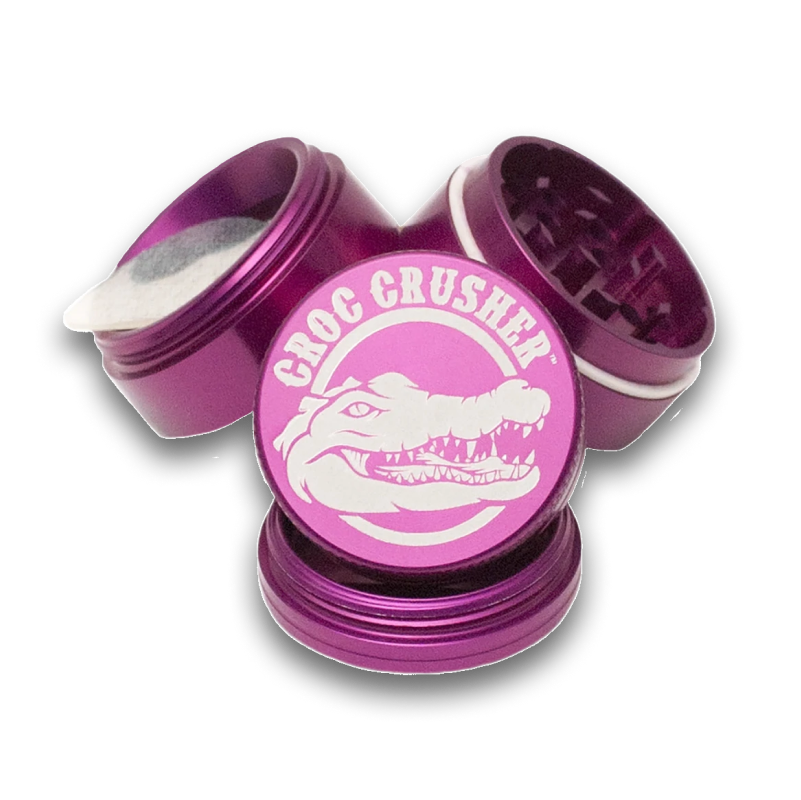 Croc Crusher - 2 Inch Herb Grinder (4 pc. Purple)